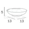 Inda Tosca - Raffaella R32110 soap dish satin glass
