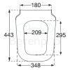 Villeroy en Boch Joyce Slimseat 9M62S1R3 toilet seat with cover pergamon *no longer available*