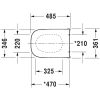 Duravit D-Code 0060390000 toilet seat Vital with lid white