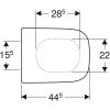 Geberit Renova Plan 500691011 toilet seat with lid white