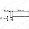 Huppe universal 070040 sealing profile (door) segment, 190.7cm *no longer available*