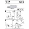 Roca Dama Compact A80178C004 WC-Sitze mit Deckel weiß