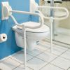 Handicare (Linido) LI2614300402 auxiliary leg set folding toilet rail stainless steel coated white