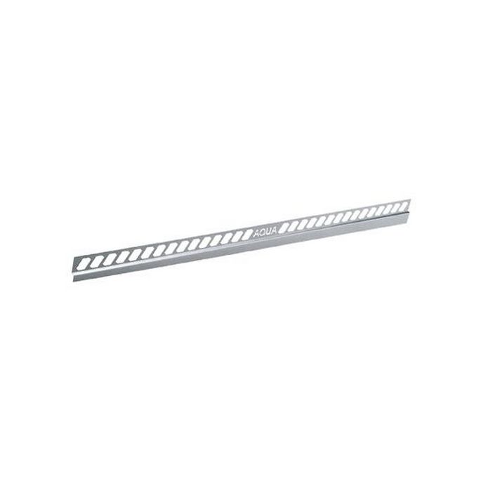 Blanke Aqua Keil Wand 8402856100L afsluitprofiel 2000x10x40mm links mat zwart