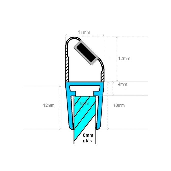 Exa-Lent Universal MON-M Sample set - magnetic strips 4-5-6-8mm