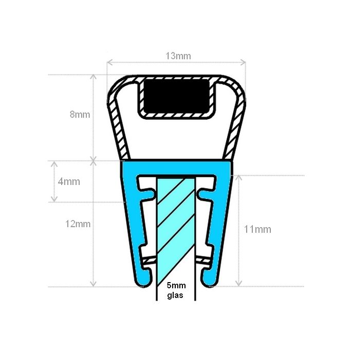 Exa-Lent Universal MON-M Sample set - magnetic strips 4-5-6-8mm