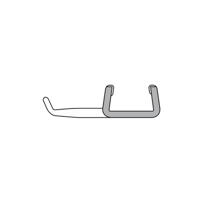 Duka Q029R afdichtprofiel 200cm transparant - voor schuifelement deur rechtse aanslag