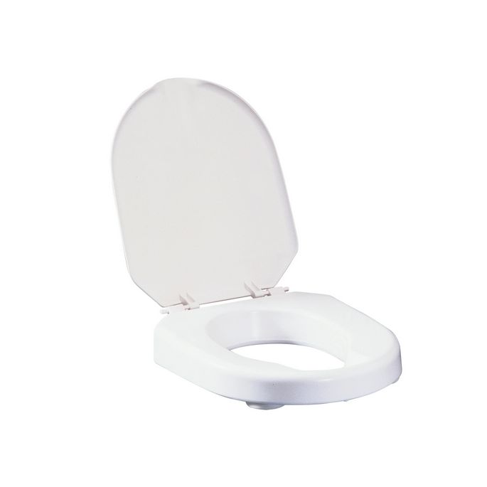 Etac Hi-Loo 80301101 Toilettensitz mit Deckel abnehmbar weiß 10cm