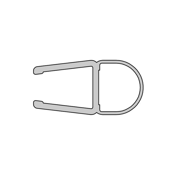 HSK E100078-8-4 O-Dichtung, vertikal, 200cm, 8mm