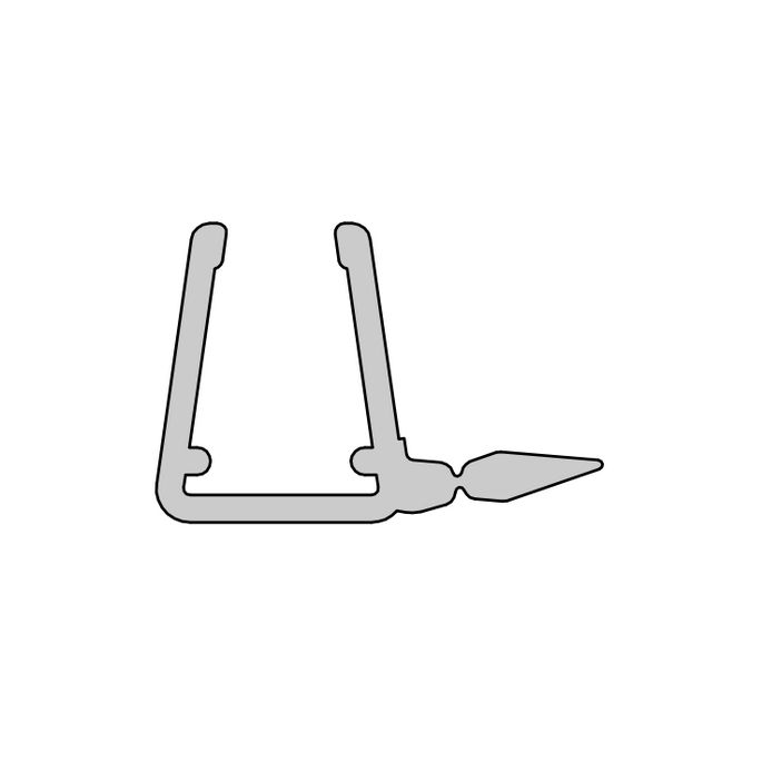 HSK E57065 Dichtung, vertikal, 200cm, 6mm
