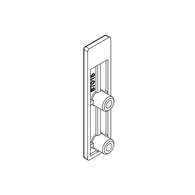 HSK Kienle E100311-U-41 Wandhalterrückplatte unten, Chrom