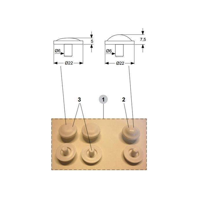 Ideal Standard Calla K768901 Puffer rund