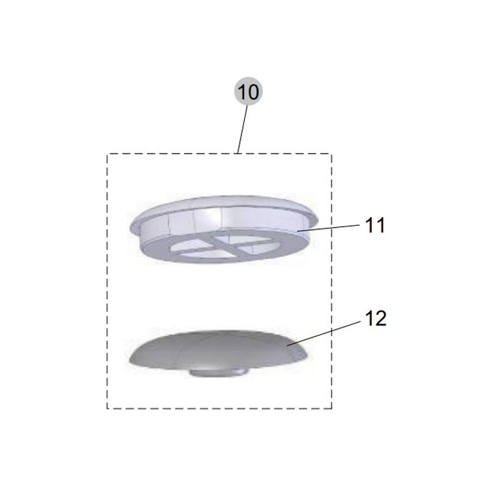 Ideal Standard Connect dun TV16567 Puffer rund