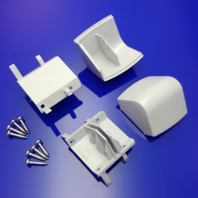 Koralle S300 2537968 (L41990) set hoek kapjes grijs