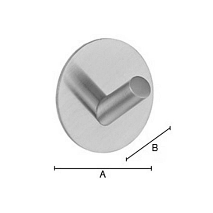 Smedbo Beslagsboden BX1090 design towel hook matt white stainless steel