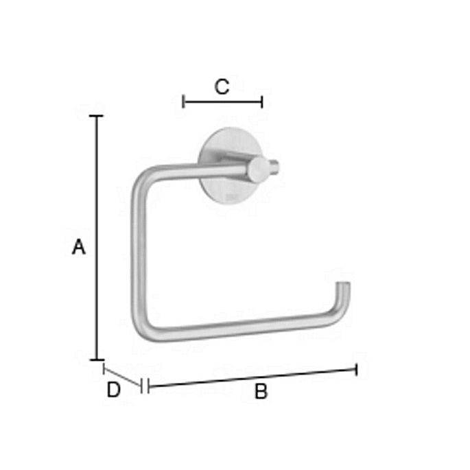 Smedbo Beslagsboden BK1130 toiletrolhouder gepolijst edelstaal