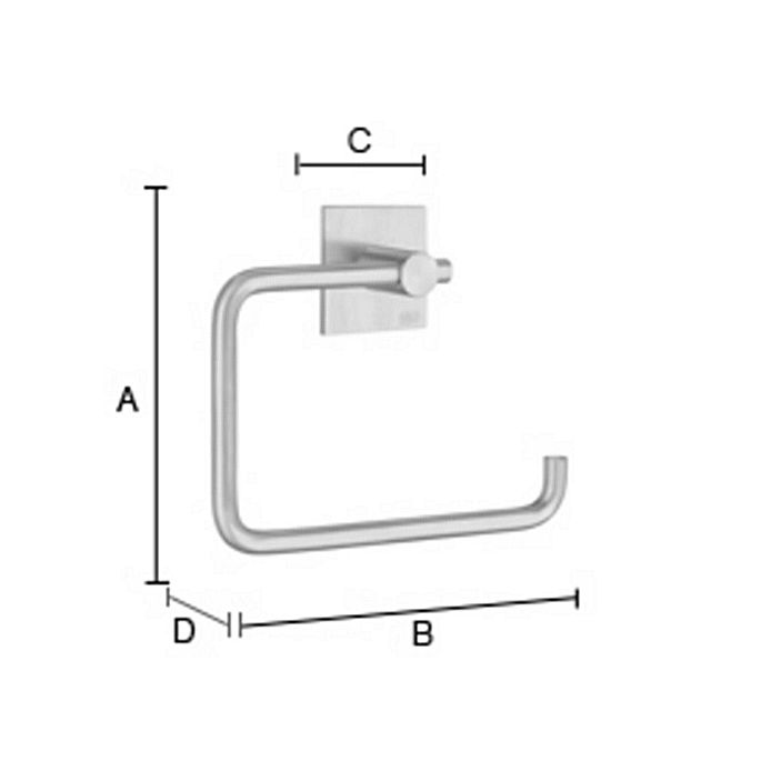 Smedbo Beslagsboden BK1132 Toilettenpapierhalter poliert Edelstahl