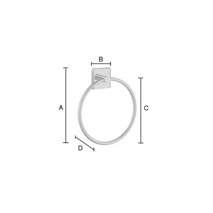 Smedbo House RK344 towel ring chrome