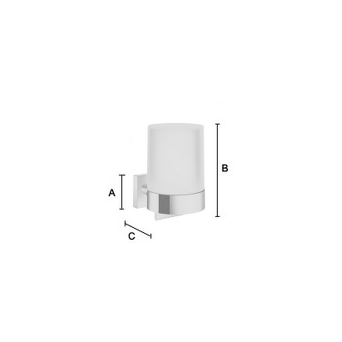 Smedbo House RK361 zeepdispenser chroom