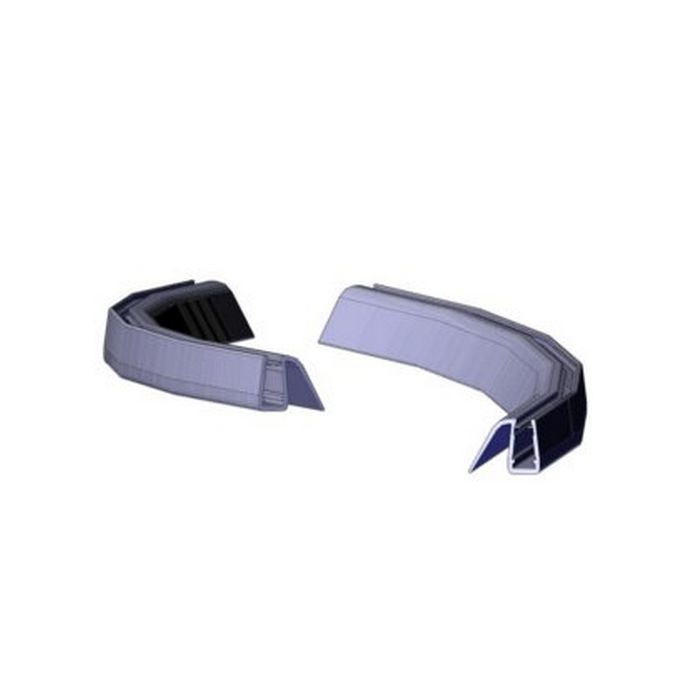 Novellini R51KUR901-TR set curved sealing strips for quarter round