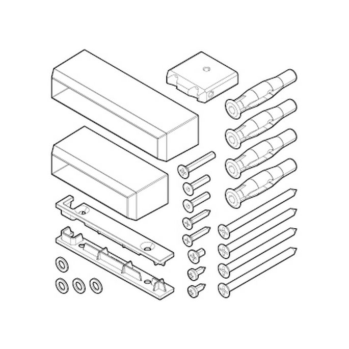 Novellini R801KUFRSOF-U mounting set frame matt white