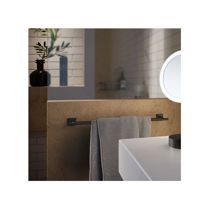 Smedbo House RB3364 double towel rail 65cm black