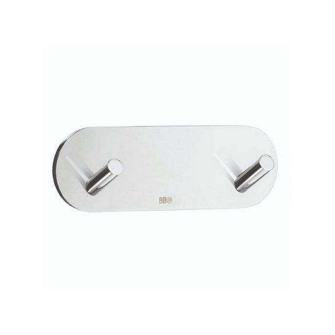 Smedbo Beslagsboden BK1081 design haken double mini polished stainless steel