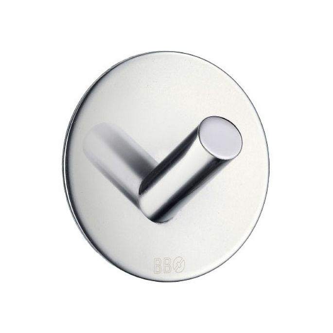 Smedbo Beslagsboden BK1090 design towel hook chromed stainless steel
