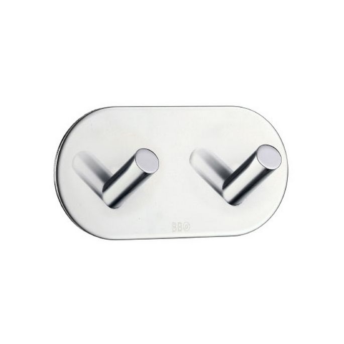 Smedbo Beslagsboden BK1091 design double hook polished stainless steel