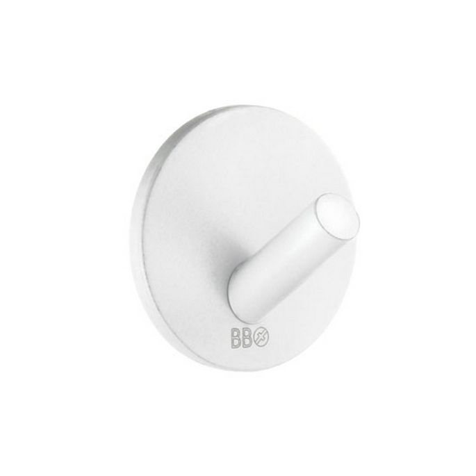 Smedbo Beslagsboden BX1080 design haken mini matt white stainless steel