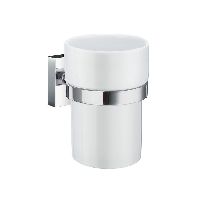 Smedbo House RK343P holder with tumbler chrome