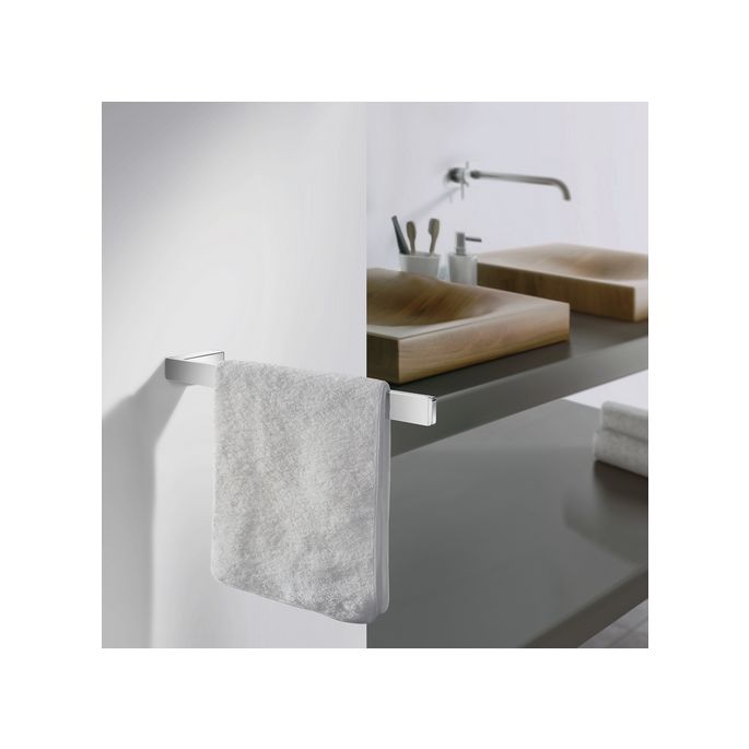 Smedbo Outline FK211 towel rail 38cm polished stainless steel