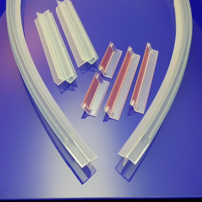 Huppe 1002, 069729 set of drain profiles for 2-part quarter-round corner entry