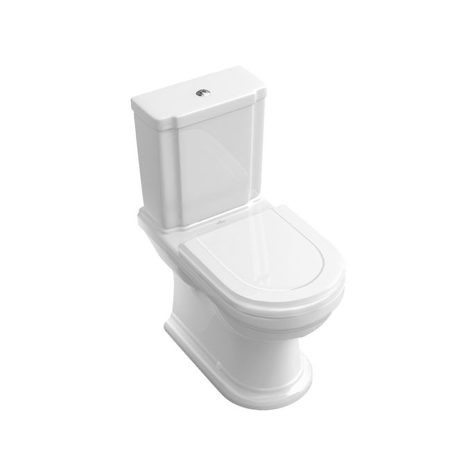 Villeroy en Boch Hommage 8809S1R1 toiletzitting met deksel wit (White Alpin CeramicPlus)