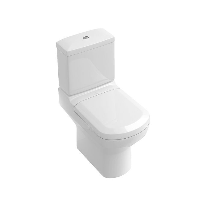 Villeroy en Boch Sentique 98M8S101 toiletzitting met deksel wit