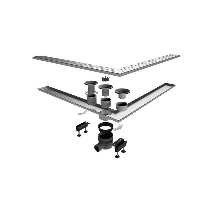 Easy Drain Multi Square EDMHOEK900 shower drain 900x900mm side outlet