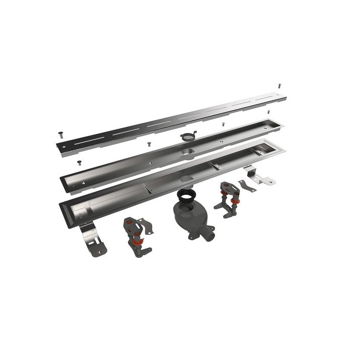 Easy Drain Vinyl EDVINM2100035 Duschablauf 100cm Anschluss waagerecht