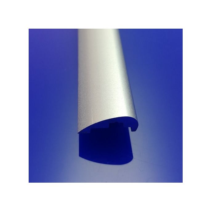 HSK E100050-2-01 Wasserleiste gerade, 100cm, Alu Silber-matt (2er-Set, für alle Eckeinstiege)