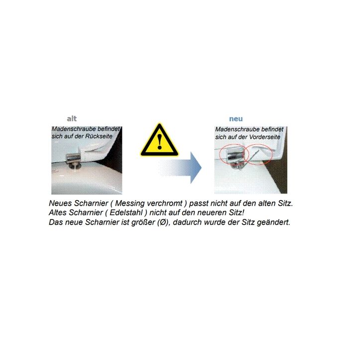Ideal Standard Softmood J4766BJ set of 2 hinges chrome (until 31/08/2012)