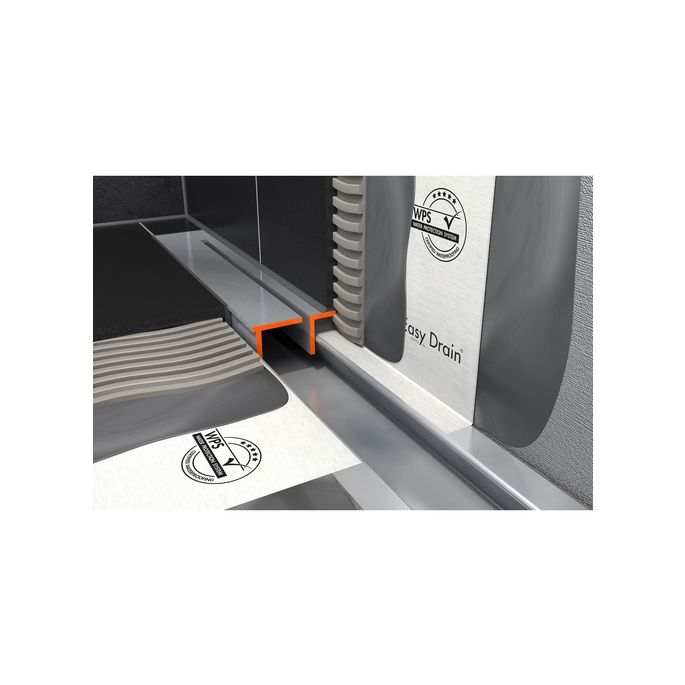 Easy Drain Xs Nano Wall NANOLINEW700 shower drain 70cm horizontal outlet