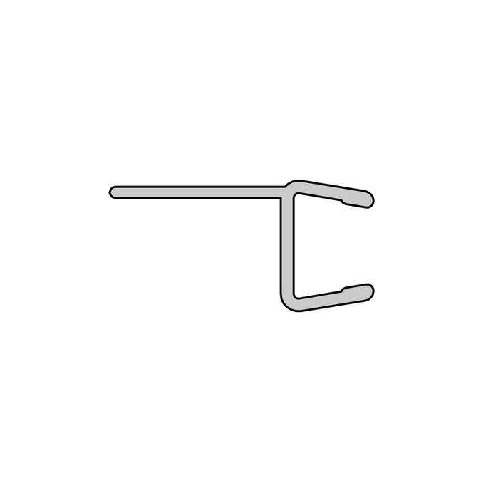 HSK E100072-6 h-Dichtung, vertikal, 200cm, 6mm