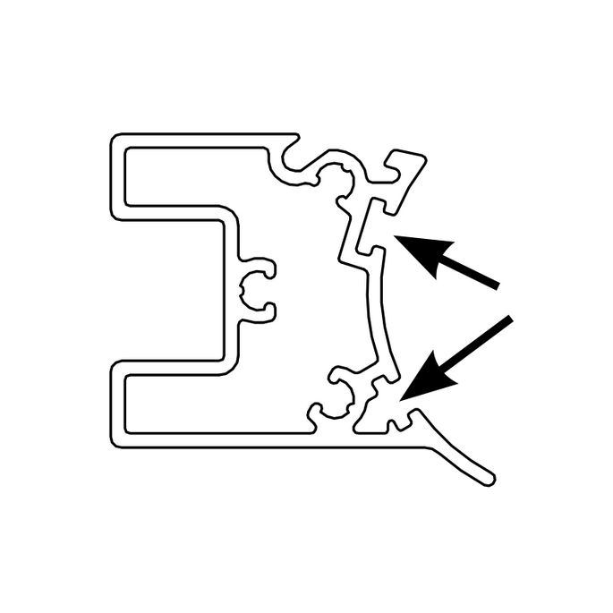 HSK E100170 brush sealing profile 200cm