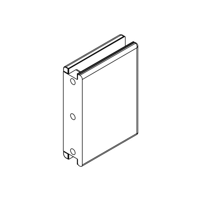 HSK Kienle E100313-O-41 C-hinge-part glass holder top, chrome