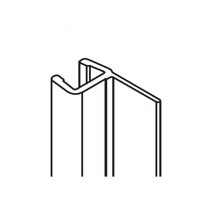 HSK Premium E79065 sealing profile vertical, 200cm, 6mm *no longer available*