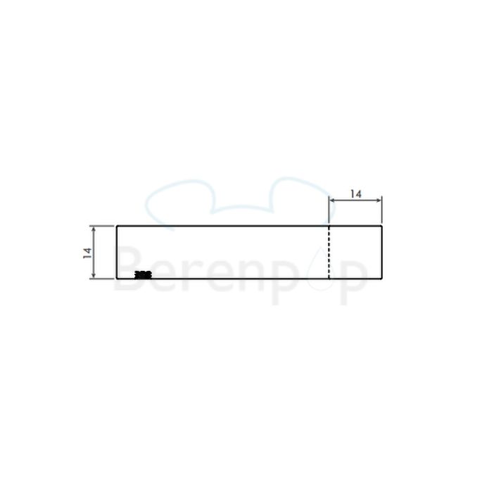 Clou Quadria CL090110929 handdoekhouder 45cm chroom