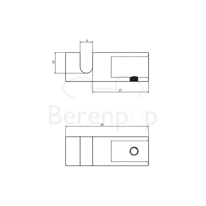 Clou Quadria CL090111929 kledinghaken (2 stuks) chroom