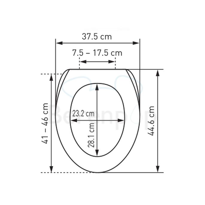 Diaqua Evia 31167841 toiletzitting met deksel wit