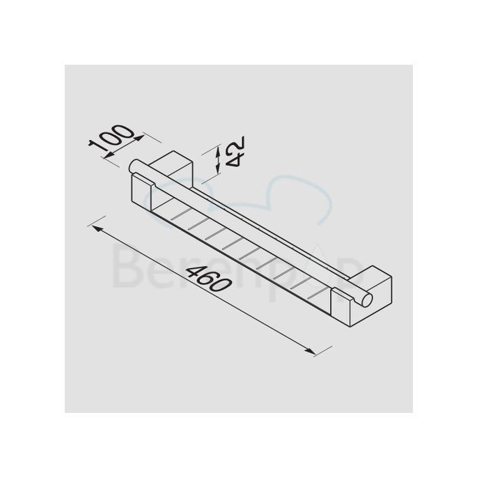 Geesa Nexx 751402 fles- en sponshouder 460mm chroom