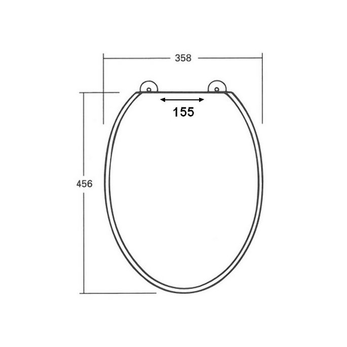 Sphinx Atlantic S8H5A000220 toiletzitting met deksel zwart