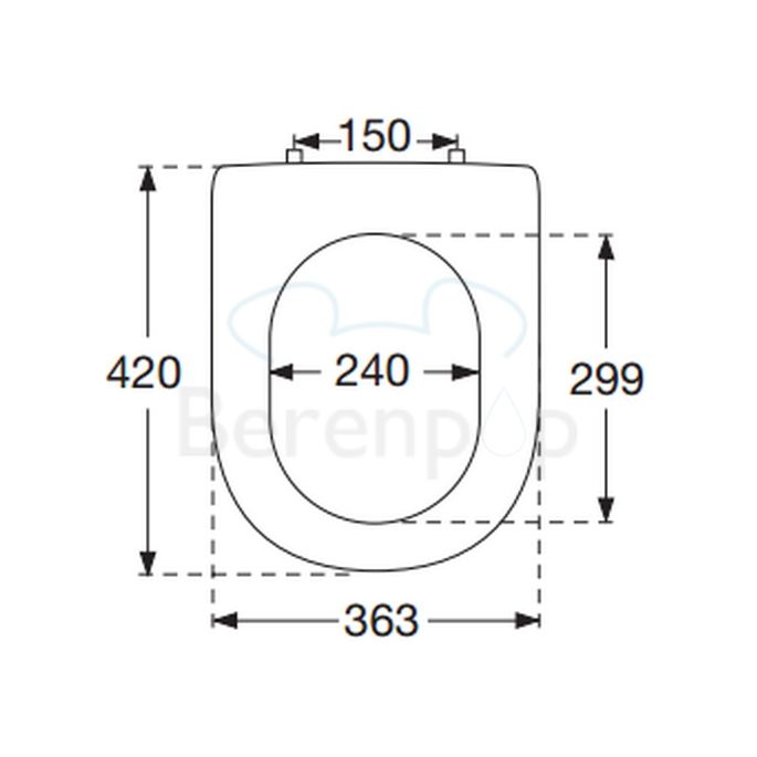 Villeroy en Boch Omnia Architectura 98M96101 toiletzitting met deksel wit *niet meer leverbaar*